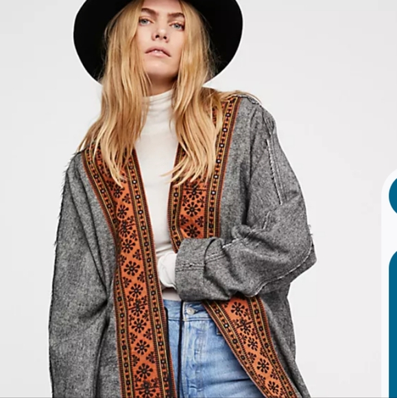 Free People Jackets & Blazers - Free people boho wool/tweed jacket